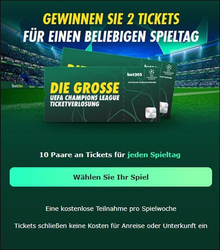 bet365 cl tickets gewinnspiel