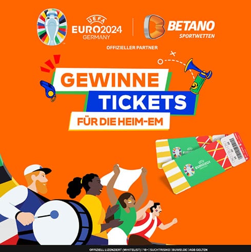 Betano: Gewinnspiel EM Tickets 2024