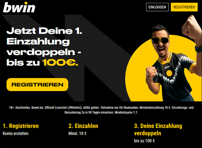 Neukundenbonus Bwin