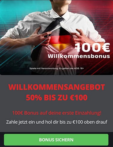 bis 100 Euro Neukundenbonus bei Intertops