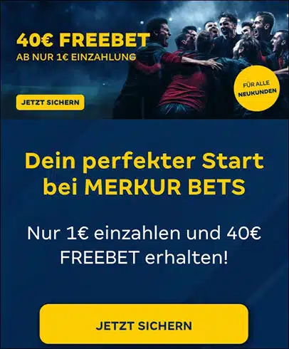 Merkur Bets: 40€ Extra Freebet