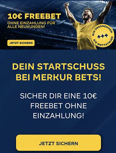 Merkur Bets: 10€ Extra Freebets