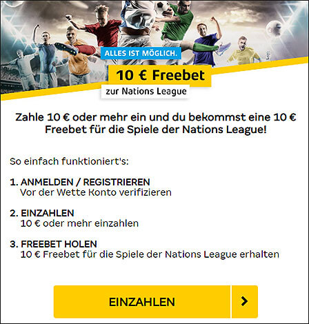 10 Euro Freebet zur Nations League